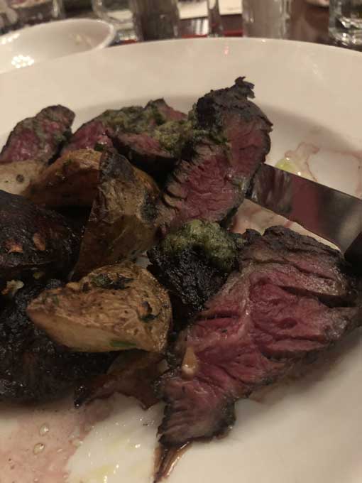steak510 Steak entre at LIFC networking meeting