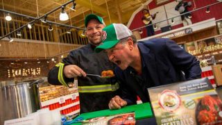Long Island businessman with Stew Leonard